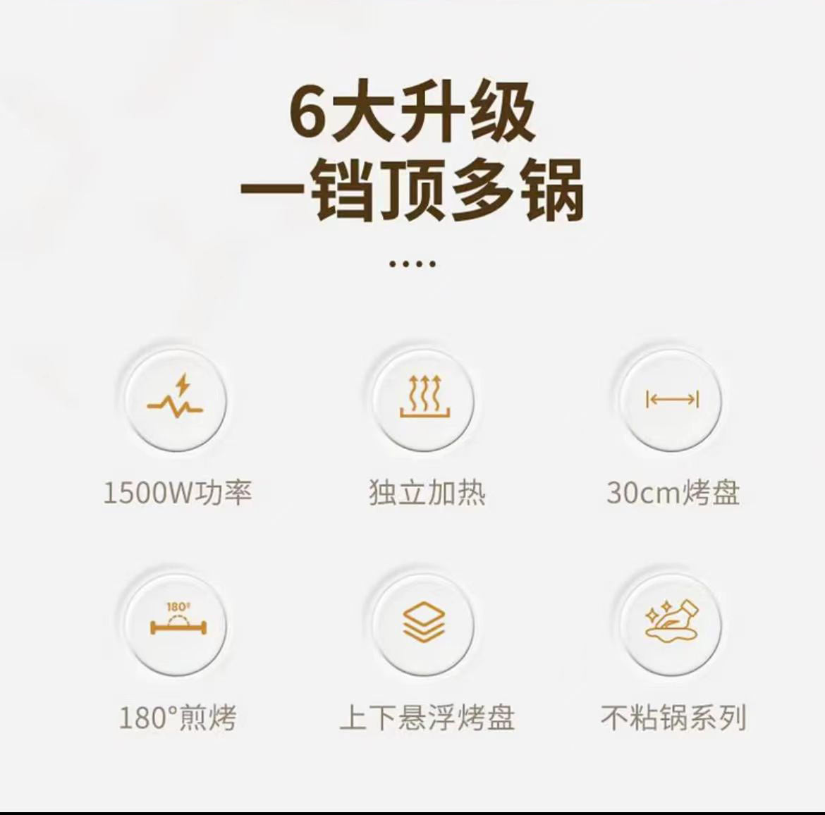 Wanlida New Electric Griddle for Home Use, Double-Sided, Multi-Functional, Deepened and Enlarged, Can Fry and Roast, Grilling Machine, Griddle Pan