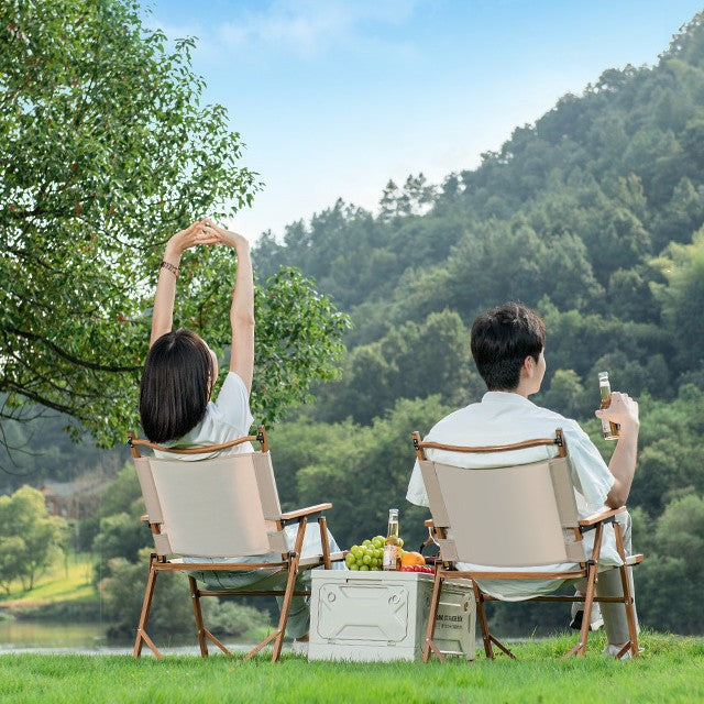 Outdoor Folding Table and Chair Reinforced Kermit Chair
