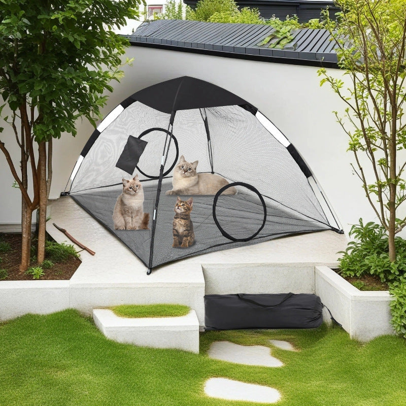 New Pet Tent Outdoor Large Space Thickened Mesh Tent Anti-Mosquito Cat Dog House Park Camping Tent