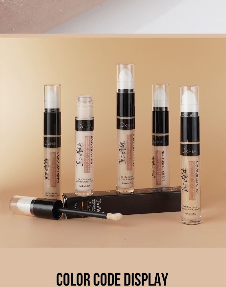 AliExpress Ouqianya Dual-Head Concealer Pen Even Skin Tone Spot Application Cover Spots Acne Marks Wholesale