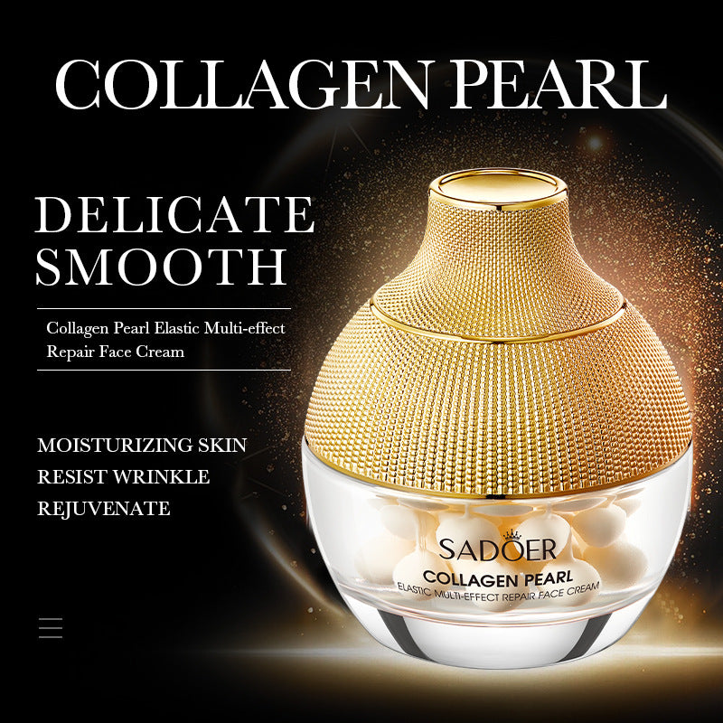 Full English Pearl Cream70g SADOER Collagen Hydrating Moisturizing Cream  Foreign Trade Wholesale
