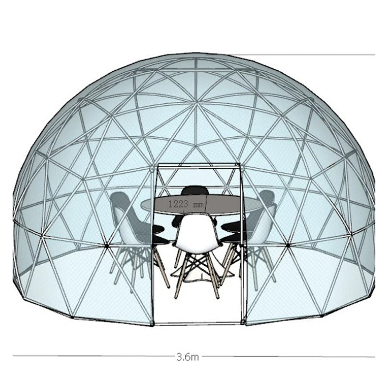 Outdoor Influencer PC Spherical Tent Hotel Dome Homestay Luxury Round Terrace Bubble House Starry Sky Transparent Tent