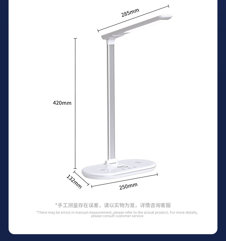 Customized Table Lamp Home Bedroom Bedside Lamp Dormitory Learning Special-Purpose Lamps15W Wireless Charging Multifunctional Eye-Protection Lamp