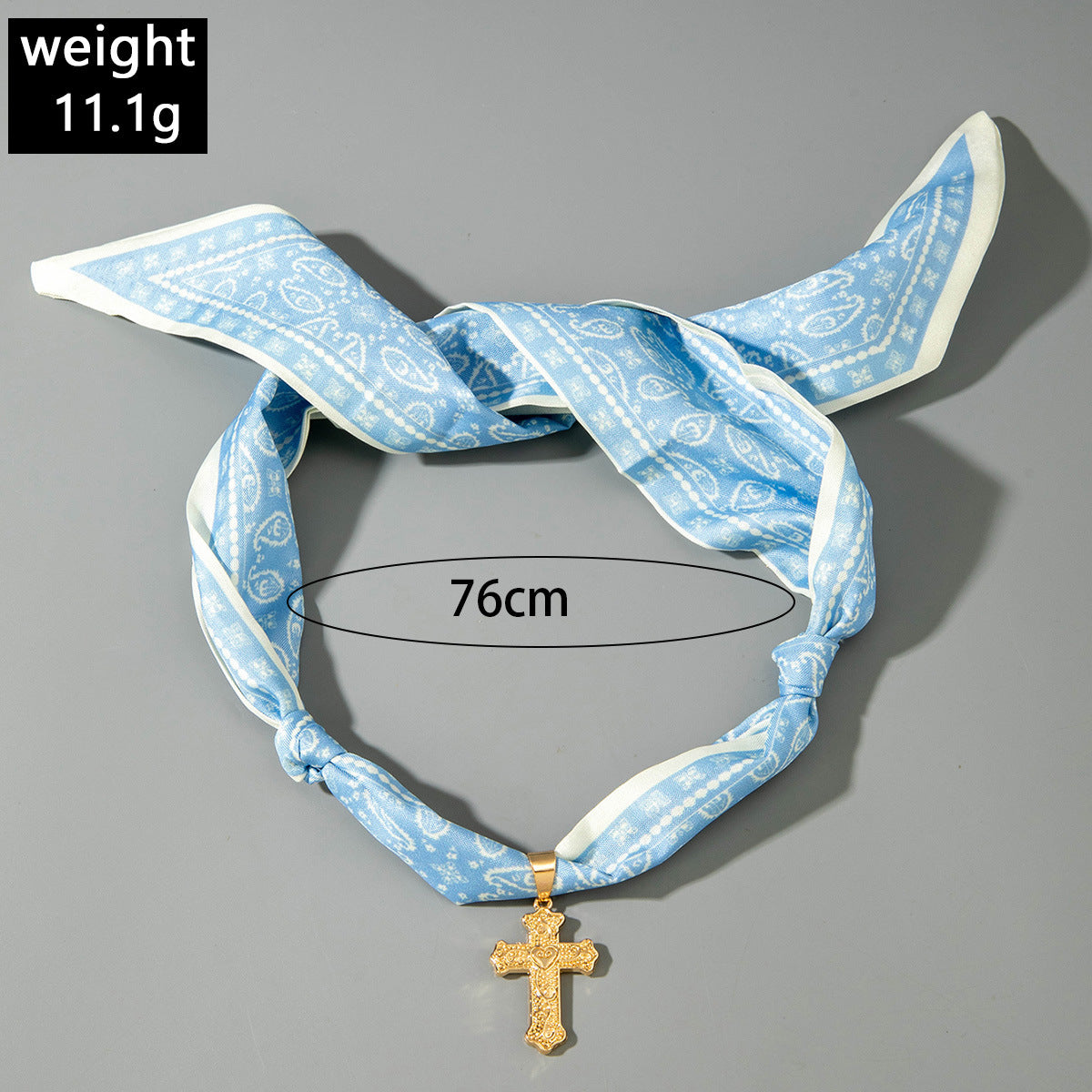 European and American Style Long Silk Scarf Necklace, Light Luxury High-End Feel, Multiple Pendants, Pearl Colorful Silk Scarf Necklace