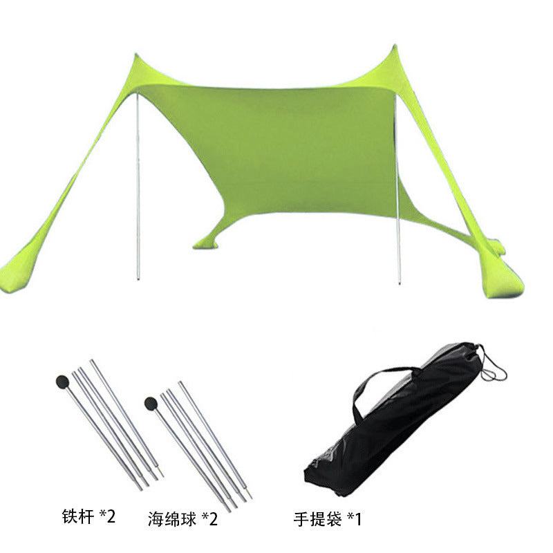 Outdoor Lawn Beach Lycra Canopy Tent Portable Lawn Camping Fishing Tent Outdoor Sun Protection Cooling Shade