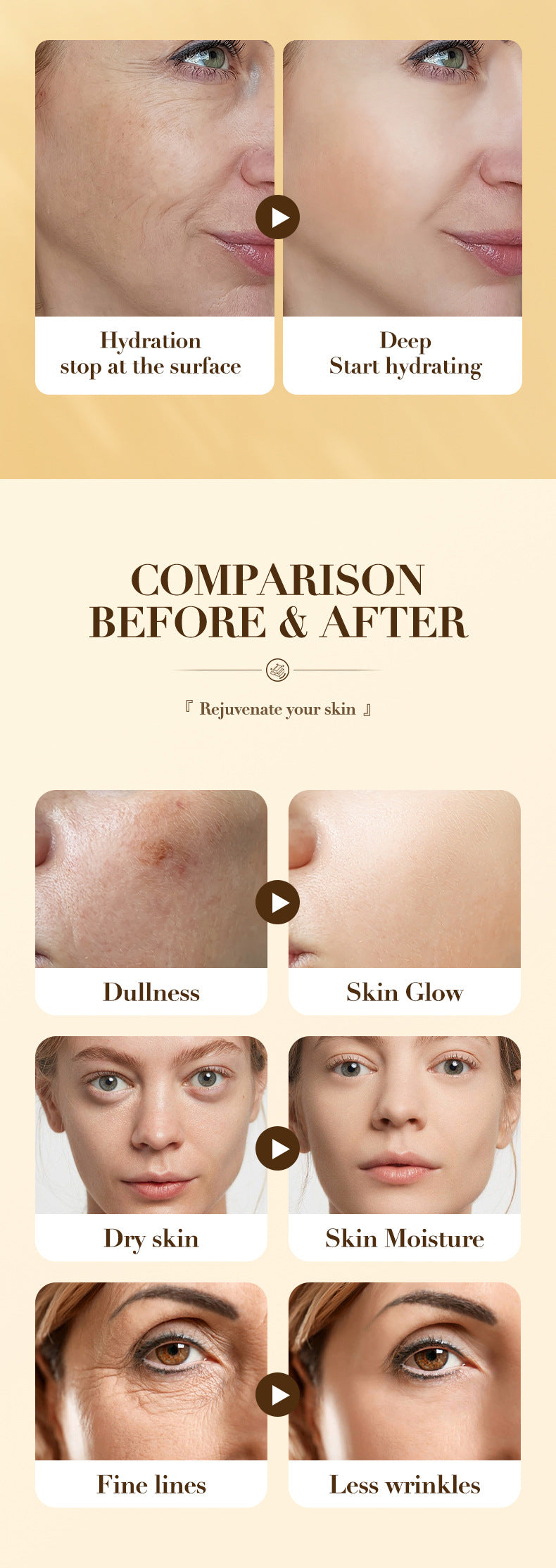 Full English24K Golden Pearl Collagen Hydrating Essence SADOER Moisturizing and Hydrating  Wholesale