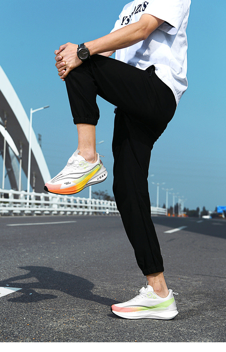 Red Rabbit8PRO Full-length Carbon Plate Men's and Women's Youth Racing Breathable Mesh Running Shoes Rotating Buckle Shock-absorbing Sports Shoes