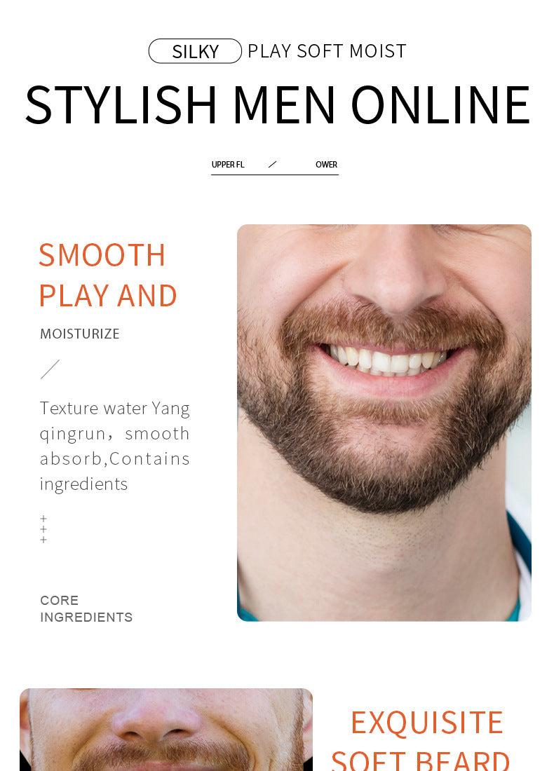 Full English Beard Care Serum SADOER Men's Beard Care Solution30ml  Foreign Trade Wholesale