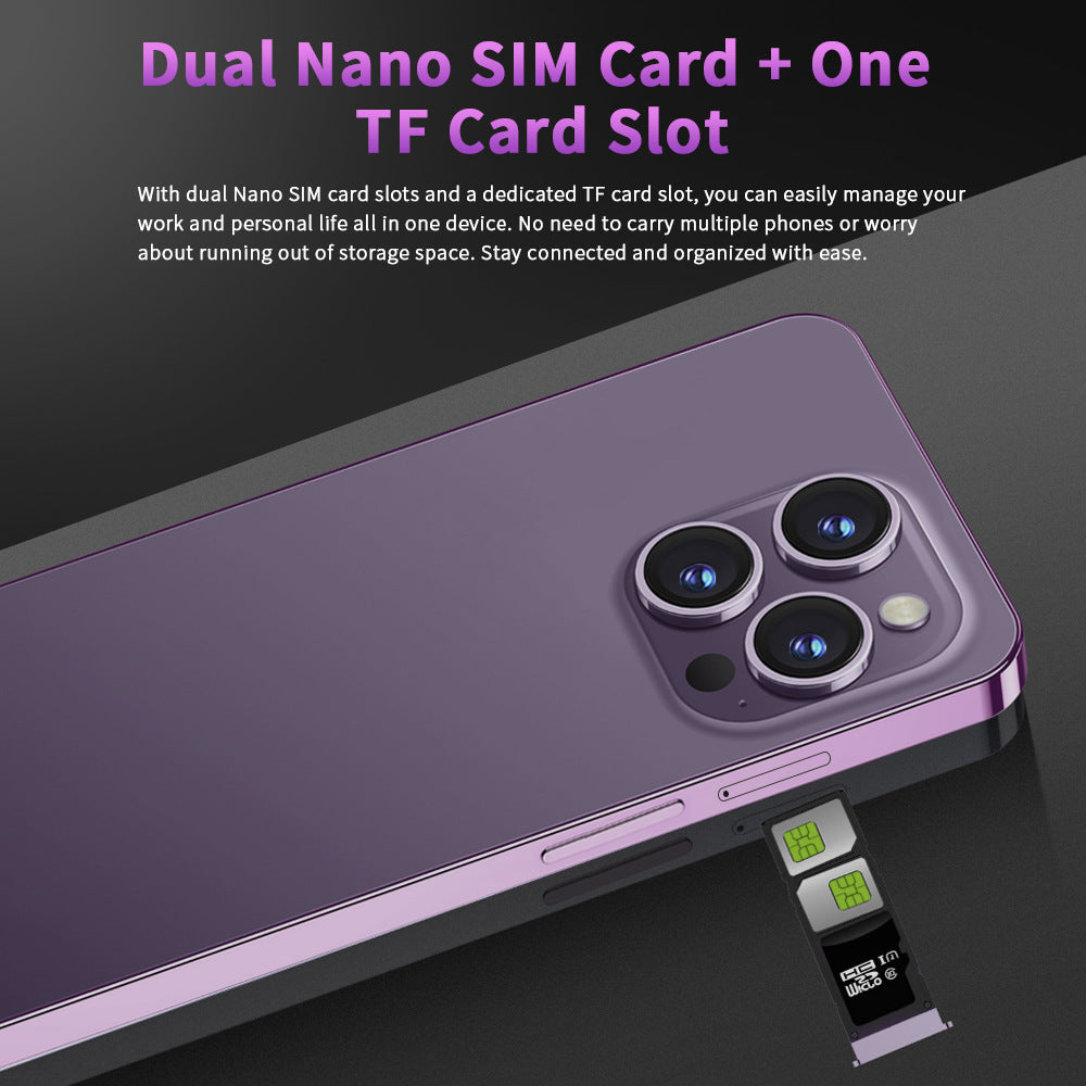 Popular i15proMax Android4G Smartphone6.53Inch Full HD Screen3+32G Wholesale Mobile Phones