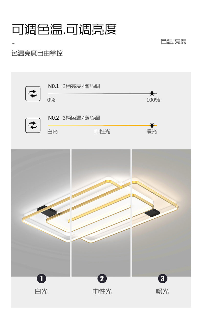 Light luxury living room lamp, simple modern style LED Ceiling Lamp2025New Year's New Personalized Restaurant Bedroom Creative Lamp