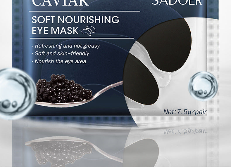 Eye Mask SADOER Caviar Eye Mask Pack Moisture replenishment Cross-border Foreign Trade Skincare Wholesale