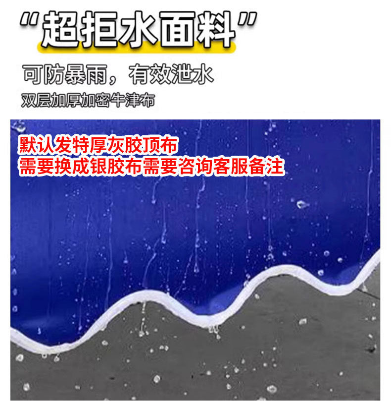 In Stock Outdoor Advertising Four-Corner Tent Rainproof Sunproof Thickened Event Exhibition Market Stall Sunshade