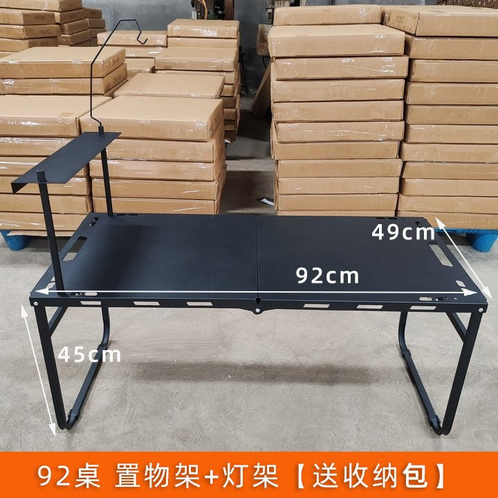 Outdoor folding table camping picnic table igt Hydraulic Tactical Table Portable Semi-Automatic Table Camping Integrated
