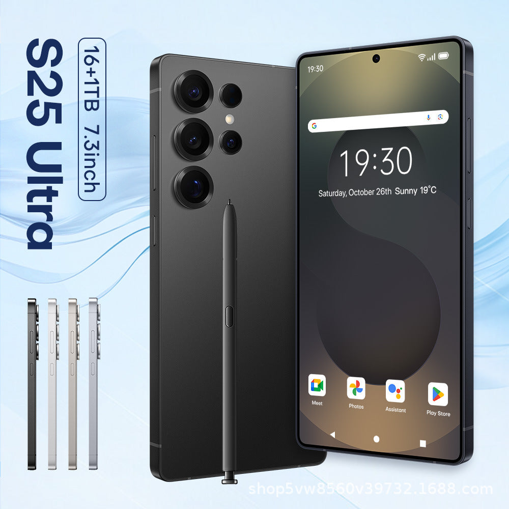 2025Hot Sale S25 Ultra Android7.3inch smartphone16+1T Mobile Phone Source Factory