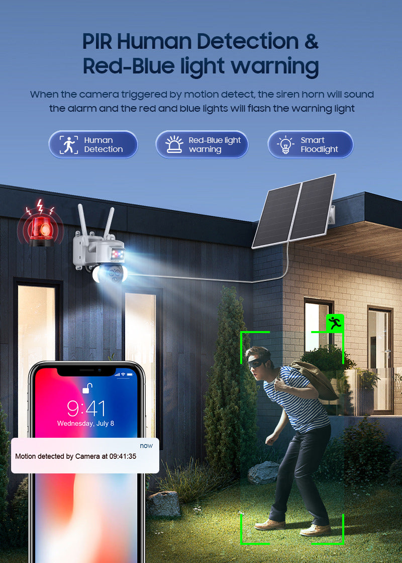 Exclusive Supply4G Solar-powered Camera12Zoom20W Solar Panel Camera24Hourly Continuous Recording
