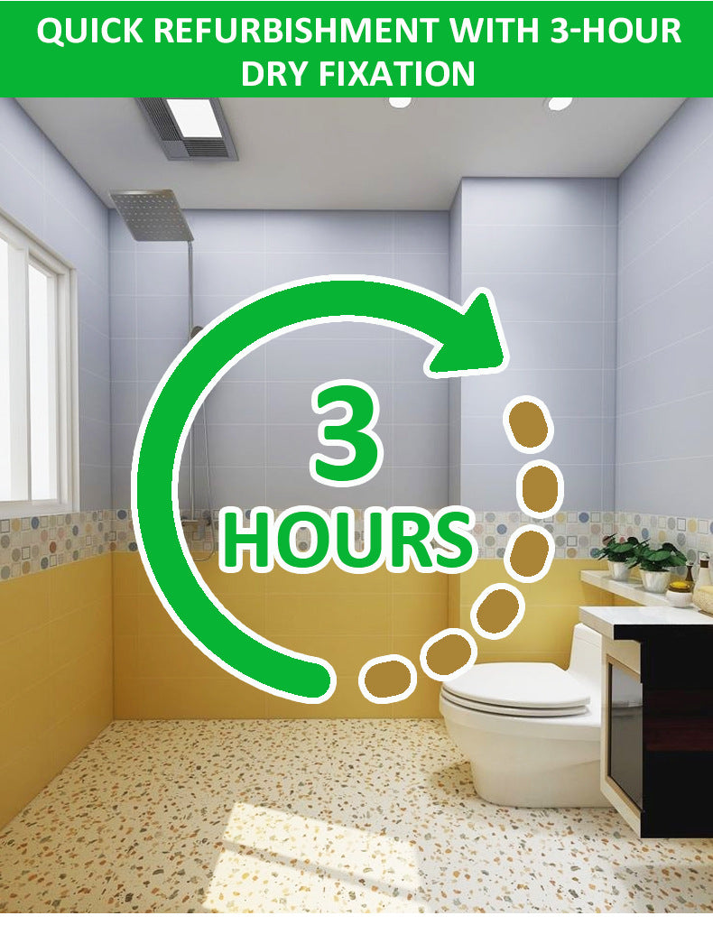 Water-based Tile Paint Bathroom Renovation Color Change Floor Coating Waterproof Wear-resistant Glass Latex Paint Mildew-proof