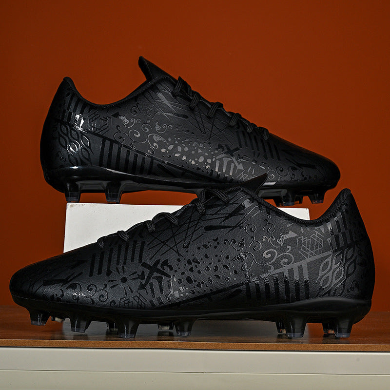 New Men's Football Shoes Low-Cut Long Spikes Broken Spikes Youth Student Professional Training Sports Shoes