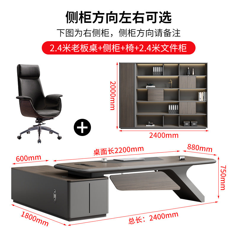 Painted Office Desk Executive Desk President Leader Chairman Boss Desk Office Manager Desk Office Desk and Chair Set
