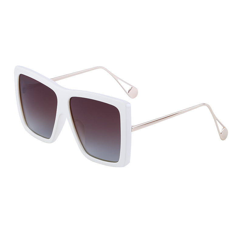 Vanishing Her Chen Mai Same Style Sunglasses for Women Trendy One-Piece Large Frame Polarized Driving Sunglasses for Women Sun Protection Glasses Wholesale