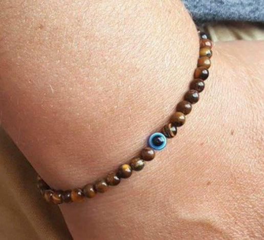 108Pink Quartz Bracelet Lotus Lucky Tree Pendant Labradorite Braided Bracelet Agate Tiger Eye Elastic Bracelet