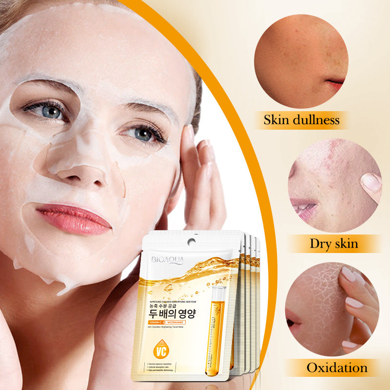 Niacinamide in English VC Facial Mask BIOAOUA Brightening Antioxidant Hydrating Moisturizing Mask  Wholesale