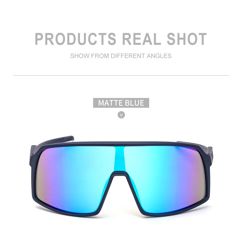 New Colorful Cycling Glasses for Men1998One-piece sunglasses European and American fashion outdoor sports sunglasses
