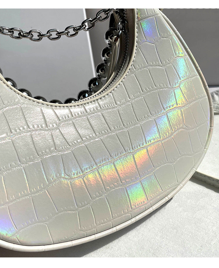 Spring ins Niche New Style Underarm Bag Versatile New Single Shoulder Crossbody Bag for Women Light Luxury Stone Pattern Women's Bag