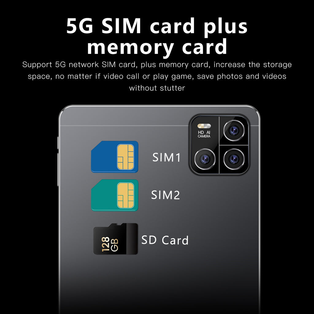 New Tablet Pad6 10Inch Android Smart Support WiFi Dual SIM Card Dual Standby Factory Exclusive