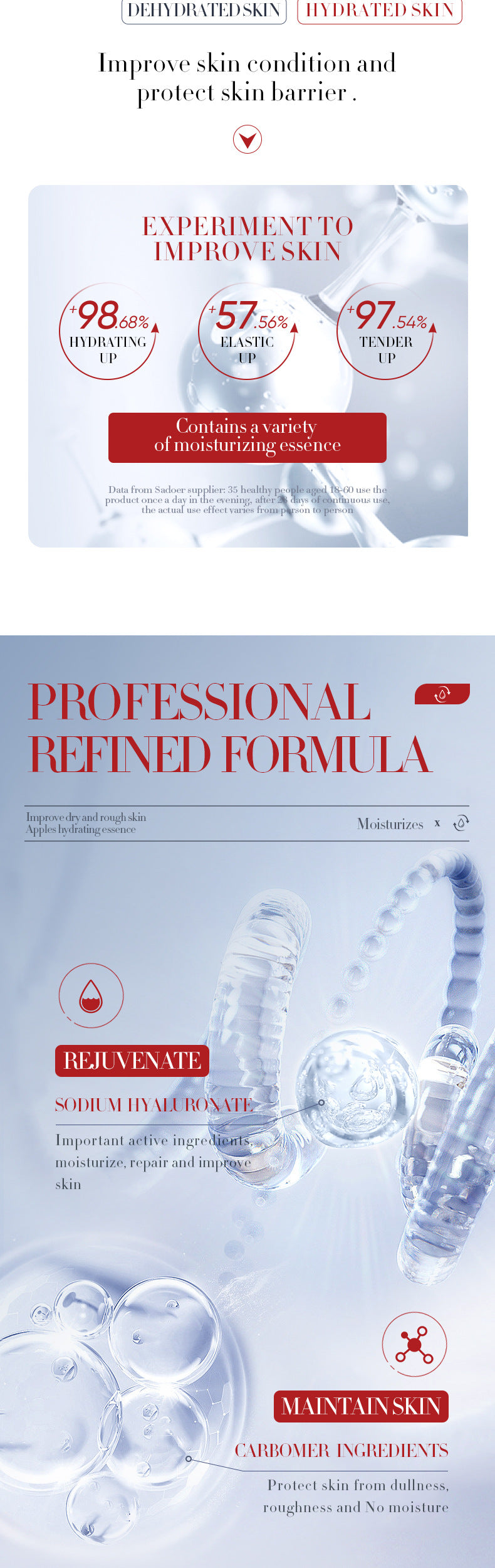 Cross-border Fruit Essence15ml Plant Avocado Moisturizing Apple Hydrating Nourishing Export Manufacturer Wholesale