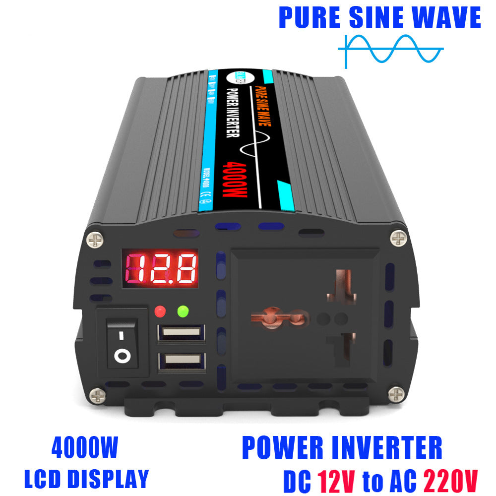 Car-mounted Pure Sine Wave Inverter800W Outdoor Converter Adapter12V24V48V60V Turn110V220V
