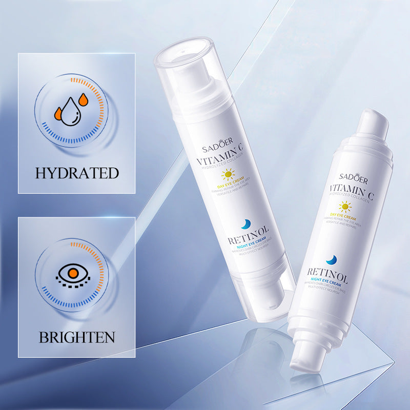 Anti-Wrinkle Eye Cream SADOER Early C Late A Day and Night Light Skin rejuvenating eye cream cross-border wholesale