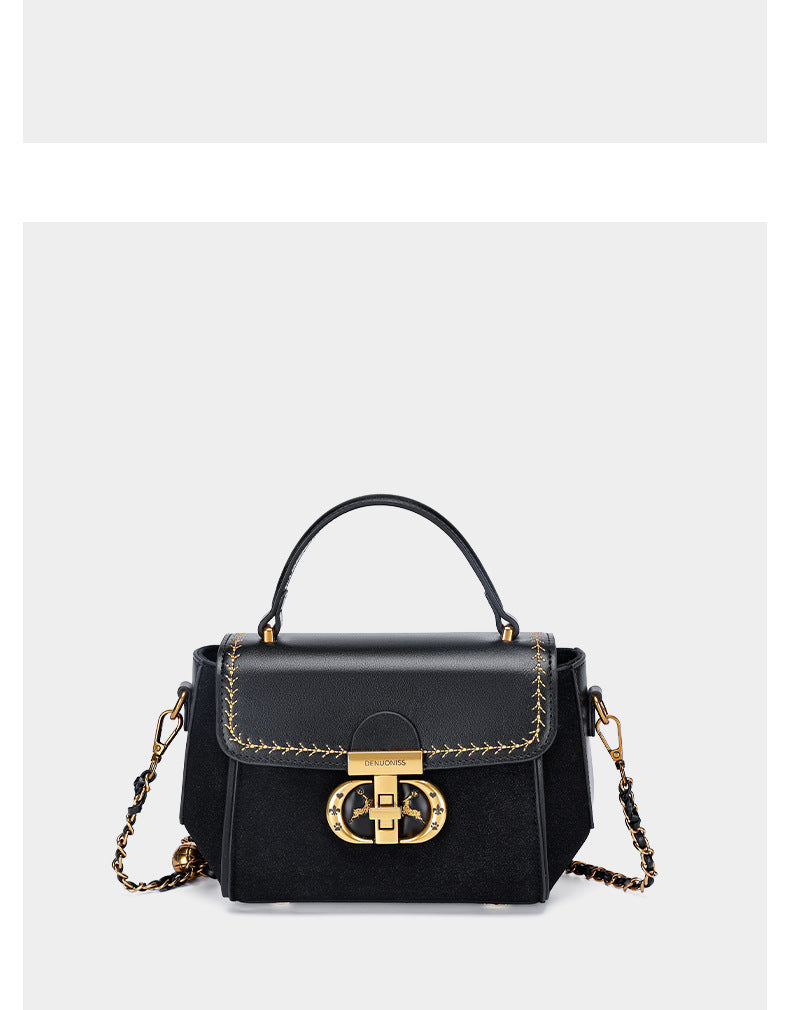 European and American Retro Niche Stylish Small Square Bag Chain New Texture Handbag Fashion Versatile Shoulder Crossbody Bag for Women