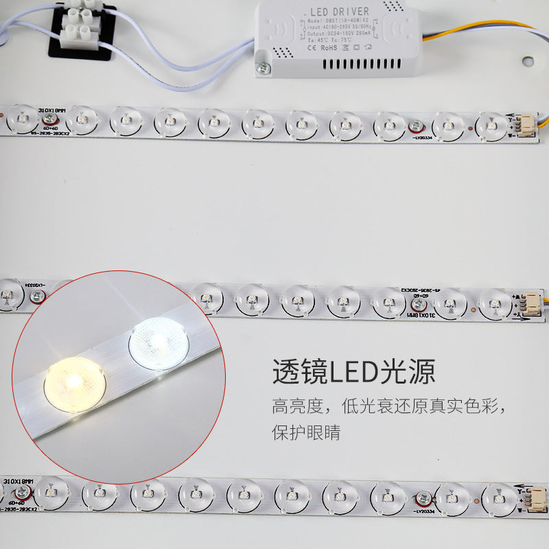 Macaron Solid Wood Ceiling Light led Bedroom Lamp Round Nordic Iron Art Room Lamp Creative Living Room Lamp for Home Use