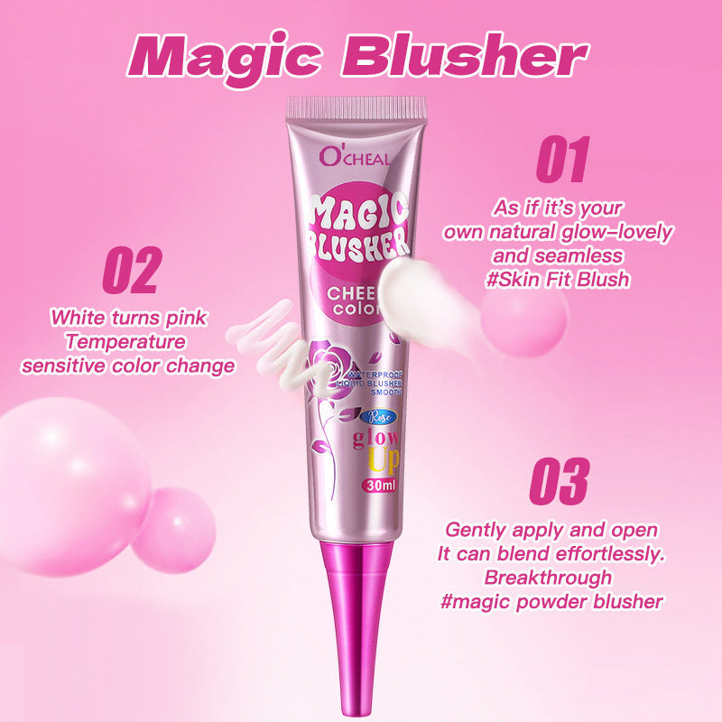 Magic Color Changing Blush Philippines30ml Large Capacity Slightly Tipsy Nude Moisturizing Liquid Blush Matte Liquid Rouge