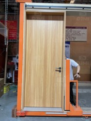 China Fire Doors Supplier Custom Hotel Room Wood Door Fireproof Smokeproof HPL Wooden Fire Resistant Doors for Hotel Project