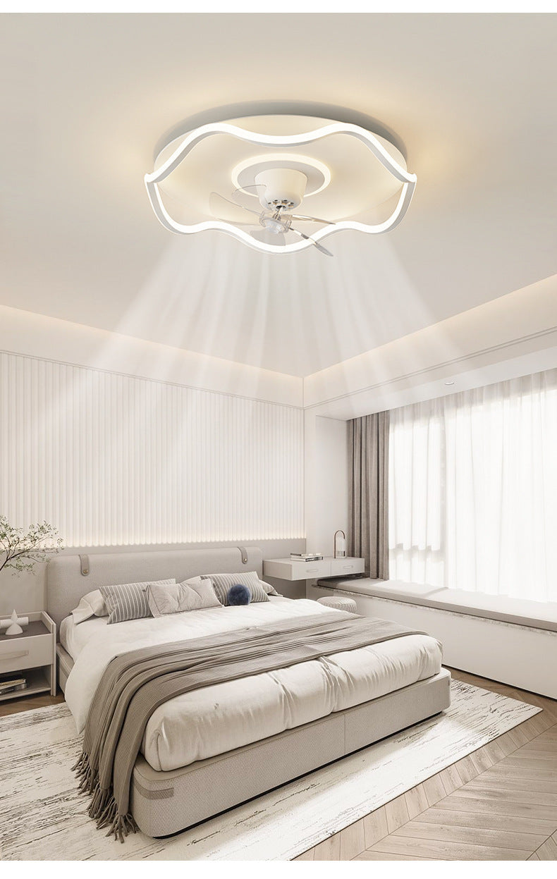 Full Spectrum Bedroom Light360Adjustable Head Shaking Silent Simple Modern Fan Light Cozy Study Master Bedroom Ceiling Light
