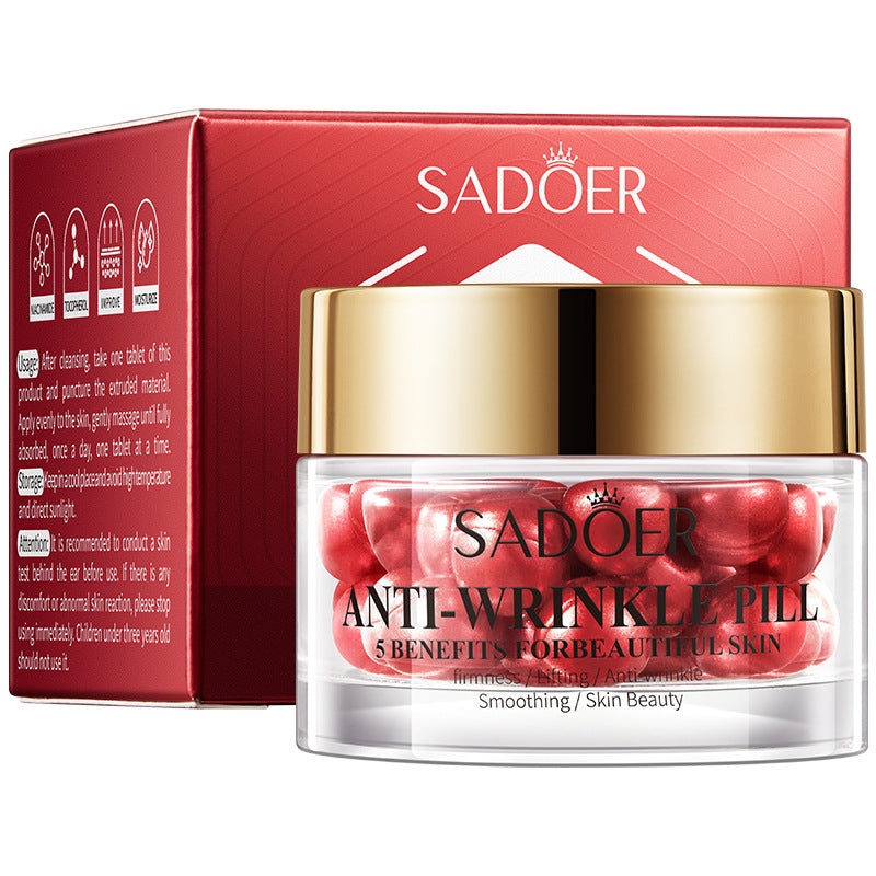 Anti-Wrinkle Pills Anti-Wrinkle Essence Oil SADOER Firming, Moisturizing and Rejuvenating Essence Cross-Border Foreign Trade Wholesale