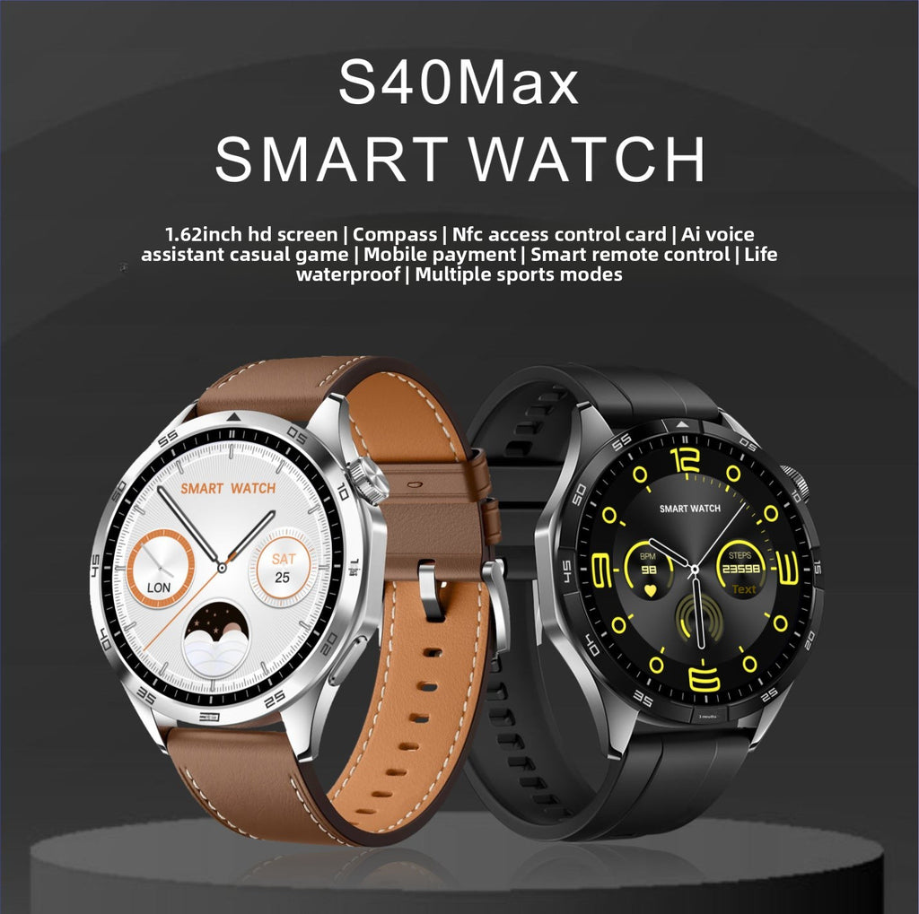 S40 Max Smart Watch1.62inch Bluetooth call, heart rate, step counting, sleep monitoring GT4Message Push