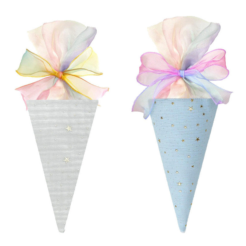 Back-to-School Season Colorful Ice Cream Cone Children's Accessories Gift Bowknot Souvenir Girl Back-to-School Season Creative Gift