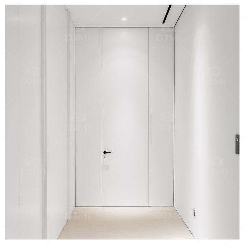 DJMI Interior Wood Built-In Hidden Doors Room Door Secret Wall Frameless Invisible Door