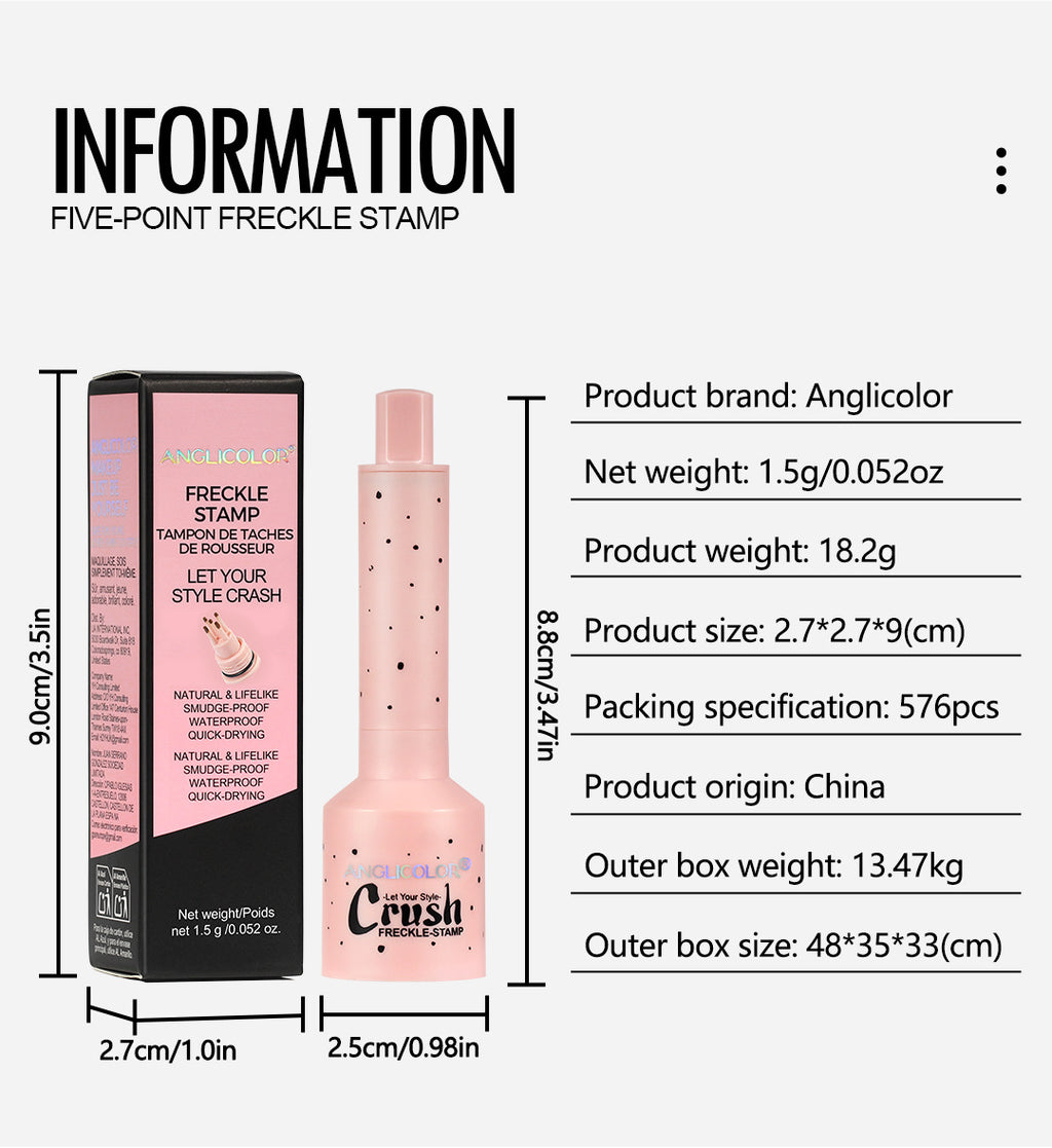 New Natural Simulated Freckle Pen Waterproof Sweatproof Quick-Drying Freckle Stamp Pen Makeup Pen Wholesale