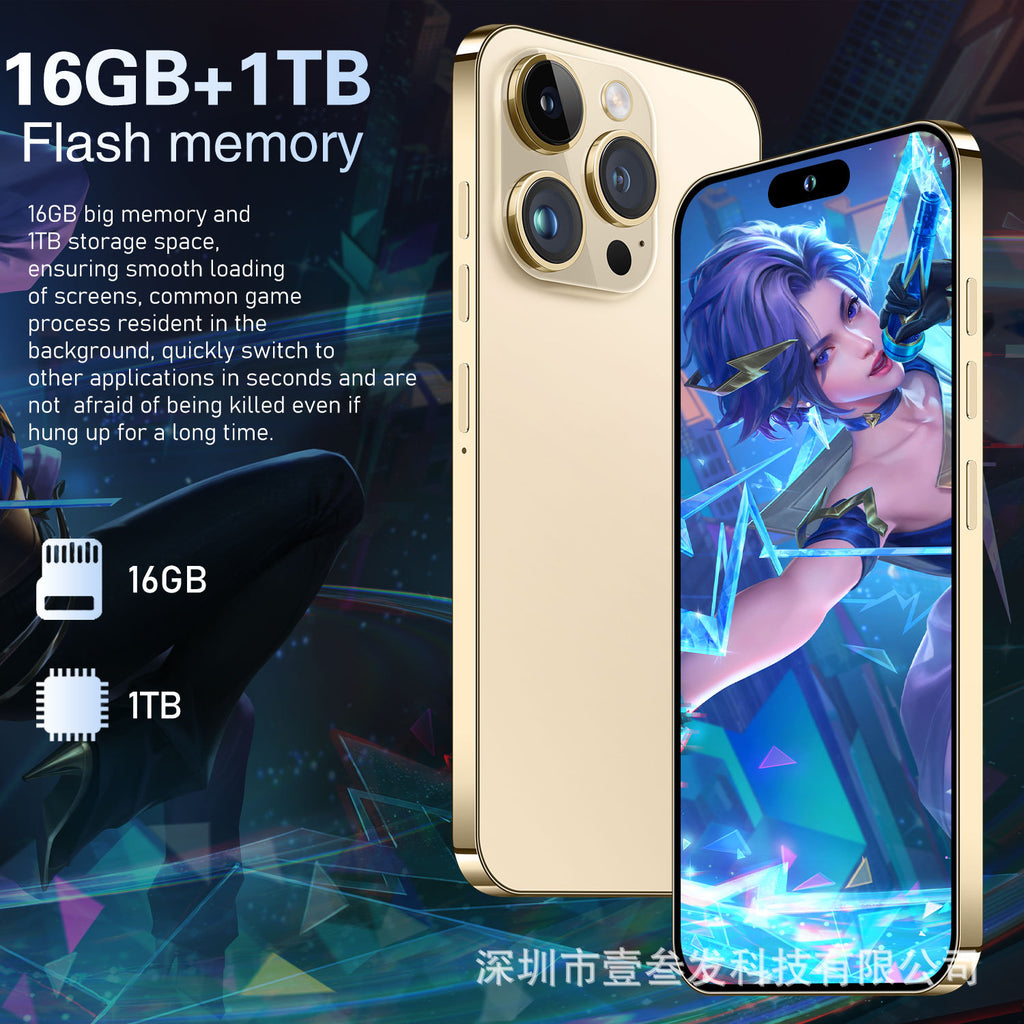 New Mobile Phone I15 ProMax Lingdong Island4+64G 6.5Inch Large Screen 4G Octa-Core Factory
