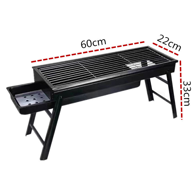 BBQ Grill Outdoor Smokeless Folding BBQ Rack Household Courtyard Charcoal Grill Portable Oven Outdoor Portable