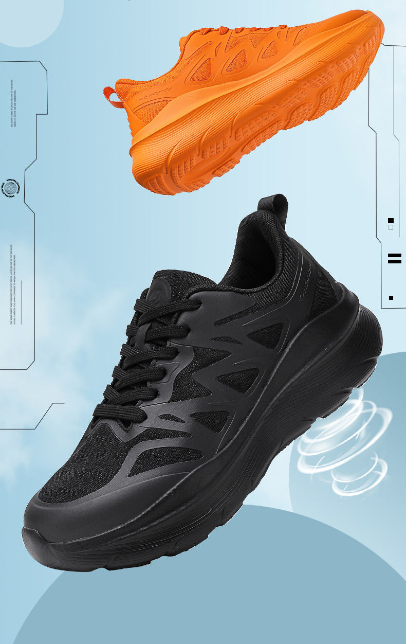 Autumn Live Streaming Cushioned Running Shoes Versatile Trendy Shoes Men's Shoes Women's Shoes Large Size Lightweight Sports Shoes Lightweight Cushioned