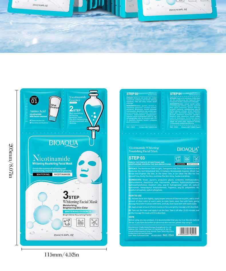 Full English Trilogy Face Mask BIOAOUA Cleansing Facial Cleanser Hydrating Essence  Wholesale