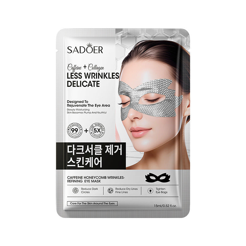 Full English Caffeine Honeycomb Firming Eye Mask SADOER Moisturizing and rejuvenating eye mask patch  wholesale