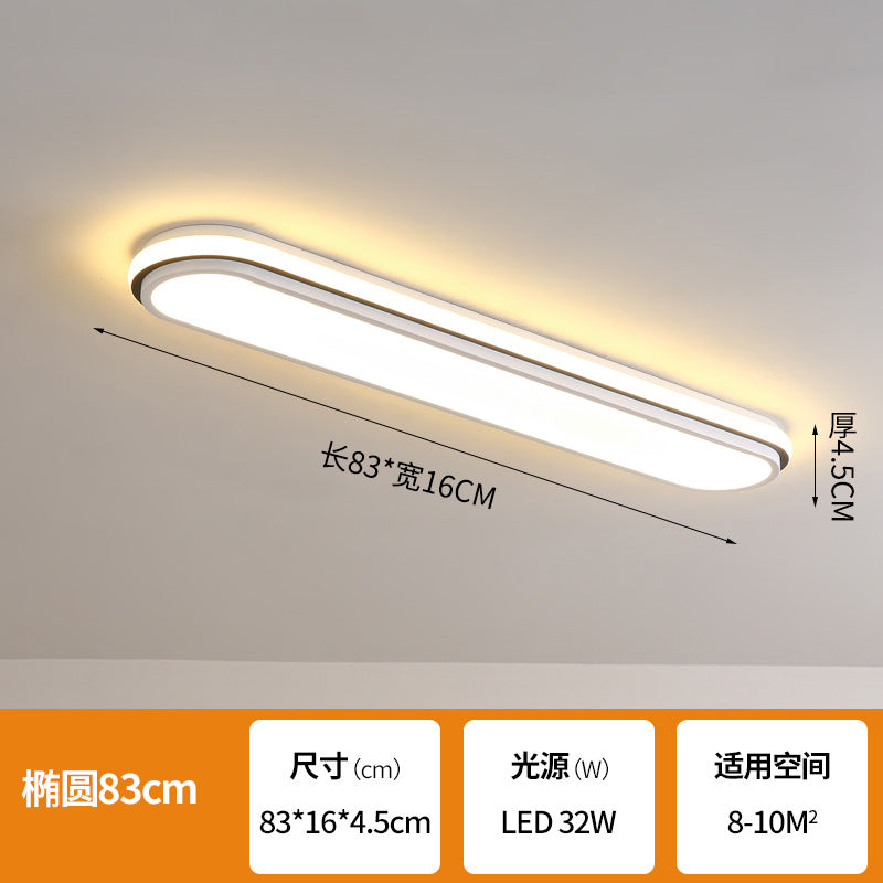 Simple and Modern led Ceiling Light Strip Shape Lamp for Training Room Classroom Gym Car Beauty Lighting Fixture