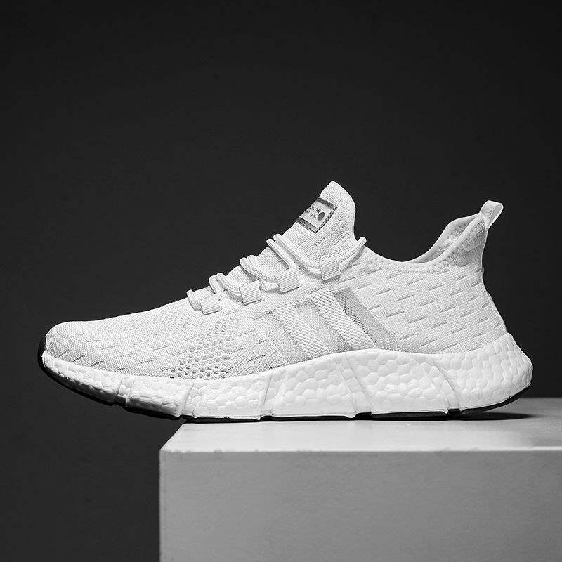 Spring New Anti-Odor Ultra Soft Real Popcorn Cushioning Breathable Shock-Absorbing Casual Running Sports Trendy Shoes for Men