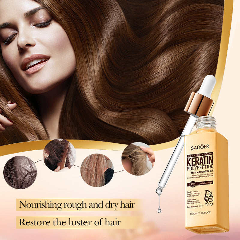 Keratin Peptide Conditioner SADOER Smooth and Shiny Hair Care Oil Cross-Border Wholesale