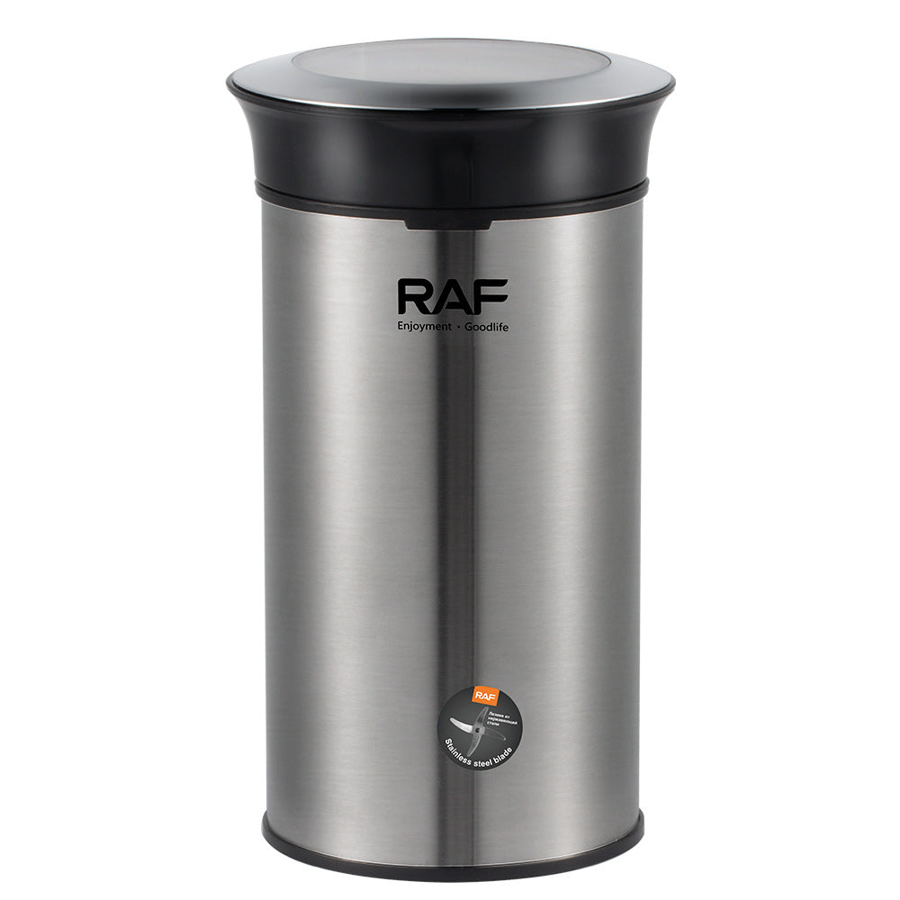RAF European Standard Electric Coffee Grinder Dry Grinder Lightweight Household Grinding Cup Portable Coffee Bean Grinder